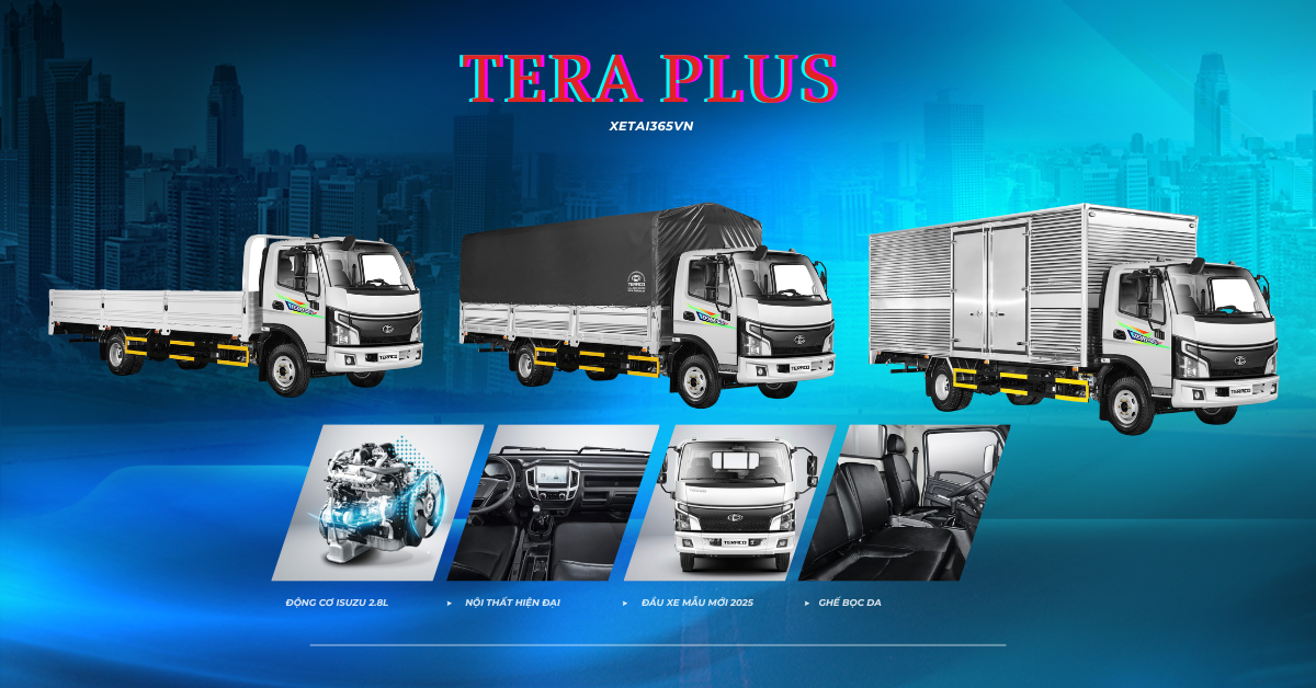 BẢNG GIÁ XE TẢI TERACO MỚI CHÍNH XÁC NHẤT 