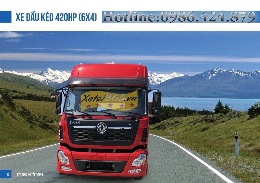 Xe Đầu Kéo dongfeng Hoàng Huy 2 cầu Máy 420 HP Mẩu Mới/Trạm Bảo Hành dongfeng 