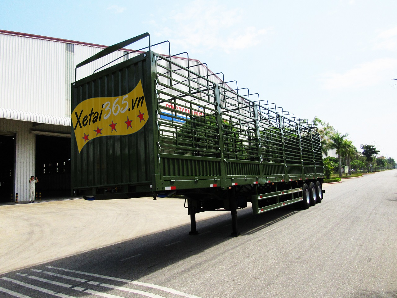 Sơ Mi Rơ Mooc Lồng Siêu Dài 48 Feet Dài 14m6 Tải Tải 29 .600 kg/ Tổng Kho Mooc Thaco MN
